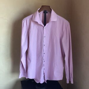 Kenneth Cole Reaction Soft Pink Button Down Shirt